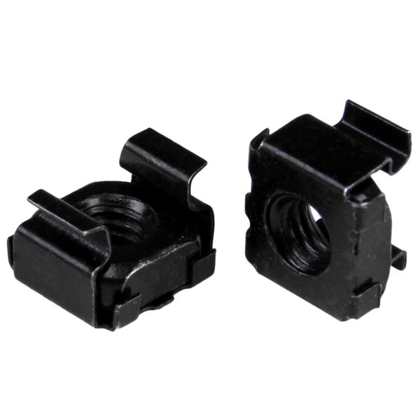 StarTech.com M5 Cage Nuts - 100 Pack, Black - M5 Mounting Cage Nuts for Server Rack & Cabinet (CABCAGENUT2B)