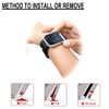 Panda Bobo Strap Compatible with Fitbit Blaze, Silicone Adjustable Replacement Sport Wrist Strap (Large, Black)