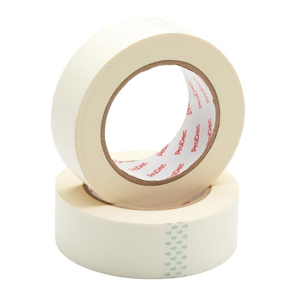 ProDec Twin Pack 1.5 inch x 50m Multi Surface Masking Tape For Painting, Painters Tape for Sharp Paint Lines, Decorators Tape, Painters Masking Tape, Paint Tape 38mm Wide Masking Tape Adhesive Tape