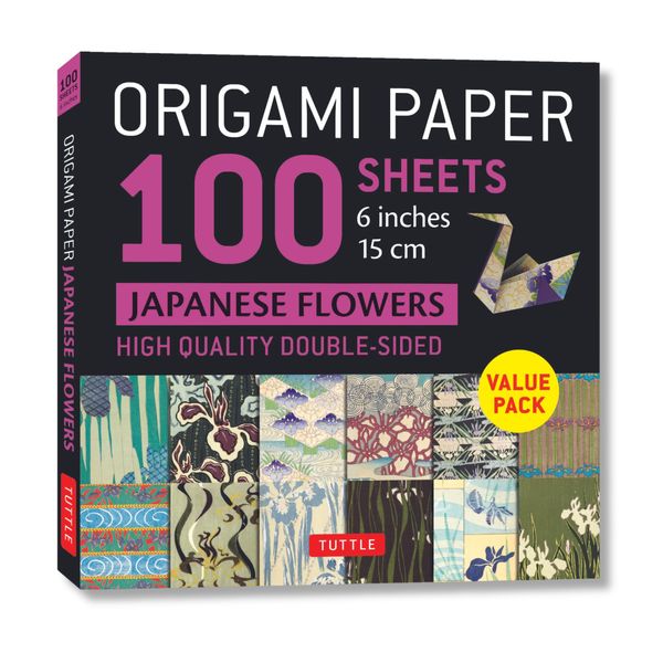 Origami Paper 100 sheets Japanese Flowers 6" (15 cm): Double-Sided Origami Sheets Printed with 12 Different Patterns (Instructions for Projects Included)