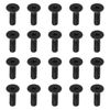 PATIKIL #4-40 x 3/8 Inch Flat Head Socket Cap Screws, 20 Pack Flat Countersunk Bolts Hex Socket Drive Machine Screws Full Thread Coarse Thread UNC Black Oxide Grade 10.9