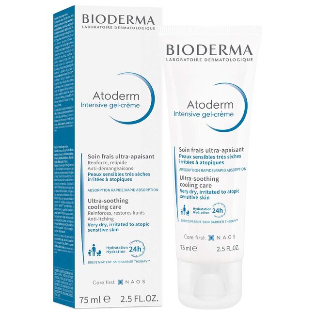 Bioderma Atoderm Intensive Gel-Cream Çok Kuru ve Atopi Eğilimli Ciltler için Niasinamid İçeren Yatıştırıcı Jel Krem Bebek, Çocuk ve Yetişkin Kullanımına Uygun 75 ml