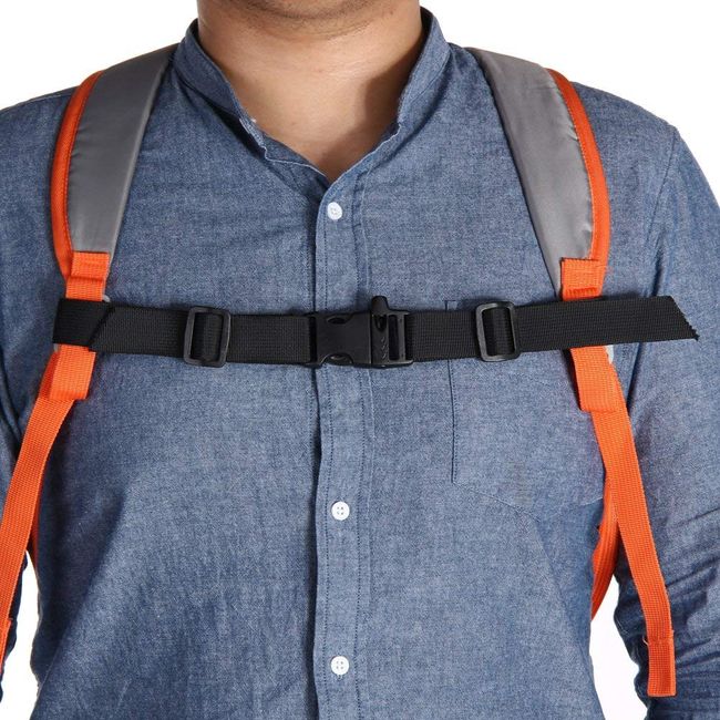 Sternum Strap Backpack ,adjustable Chest Strap With Emergency Whistle  Buckle Suitable For Universal Outdoor Fabric Backpack Straps