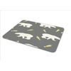 Polar Bear Shooting Stars Print Pattern PC Computer Rectangle Mouse Mat Pad