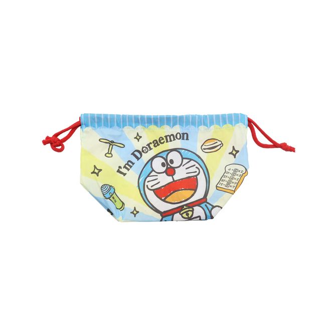 Marushin 2825002400 Lunch Bag, Gusseted Drawstring I'm Doraemon Gusseted Gusset, Exciting Secret Tool