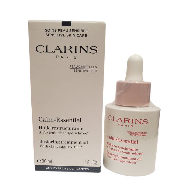 Clarins Calm Essentiel Restoring Treatment Oil 30ml 1oz New Sealed In Tstr Box