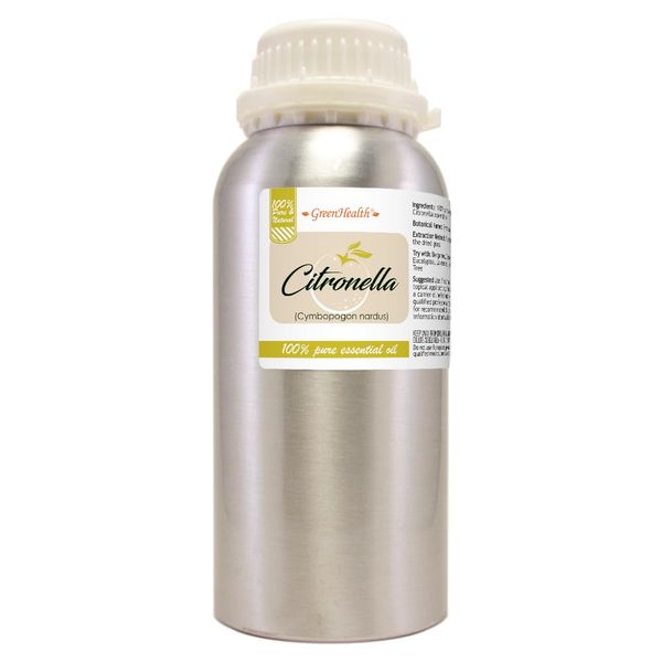 Citronella Essential Oil - 16 fl oz (473 ml) – 100% Pure Essential Oil - GreenHealth