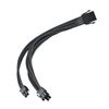 Silverstone SST-PP07E-PCIB - Cable Extensor ENFUNDADO 25 cm 8PINES A PCI-E 6+2