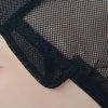 2 Pcs Stretch Wig Caps Mesh Weaving Caps with Adjustable Straps for Making Wigs (Black S)