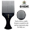 Hair Brushes by Kent. Style Afro Comb