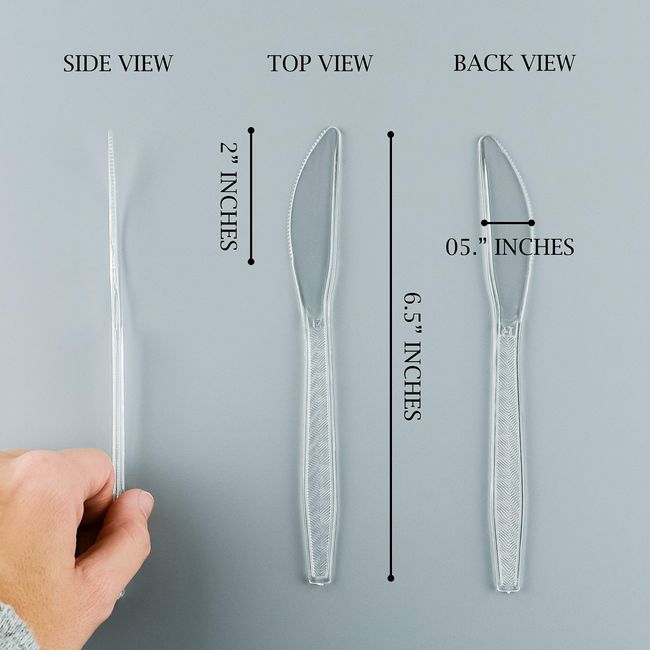 Plastic Knives - Clear Disposable Knives