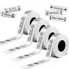 D30 Label Maker Tape,Thermal Label 1/2" x11/2(14X40mm) 4 Rolls/640 Labels for Phomemo Printer Maker Tape Refill Replacement for Print Master D30 Labels Refill，Transparent