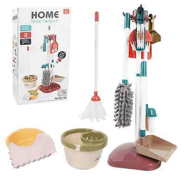 Educational Learning Pretend Play Cleaning Broom & Mop Set for Kids Toddlers