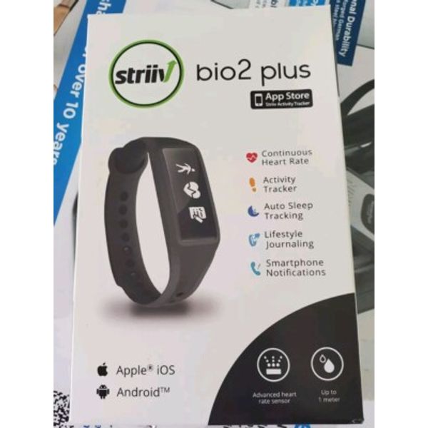 STRIIV Fusion BIO 2 Plus Heart Rate Monitor And Fitness Activity Tracker Black