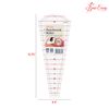 Sew Easy Dresden Patchwork Template – 8 x 3.5” Quilting & Patchwork Rule for Applique Sewing, Transparent Acrylic Non-Slip