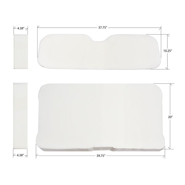 EZ-GO RXV Replacement Foam Inserts for Golf Cart Seat. Two-Piece Set