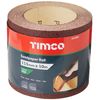 TIMCO 60 Grit Sandpaper Roll - Red - 115mm x 10m