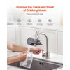 Faucet Mount Water Filter Sink Water Purifier for Kitchen Horizontal Gray