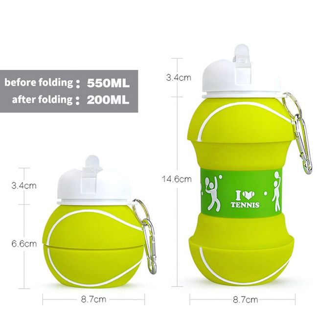 Creative Silicone Grenade Shape Outdoor Sports Silicone Water Bottle 550ml