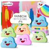 Rainbow Bath Bombs Gift Set, Handmade and Organic 8 Pcs Bath Bombs for Kids Women Relaxing with Natural Ingredients Bubble Bath Bath Toys Birthday Gifts for Women Her, Halloween Party Favors for Kids