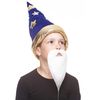 Mustaches Self Adhesive, Novelty, Small Philosopher Fake Beard, White Color