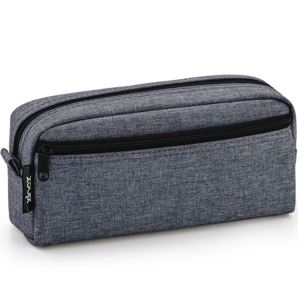 meskbinf Pencil Case, Stationery Storage Pouch for School and Office (Grey)