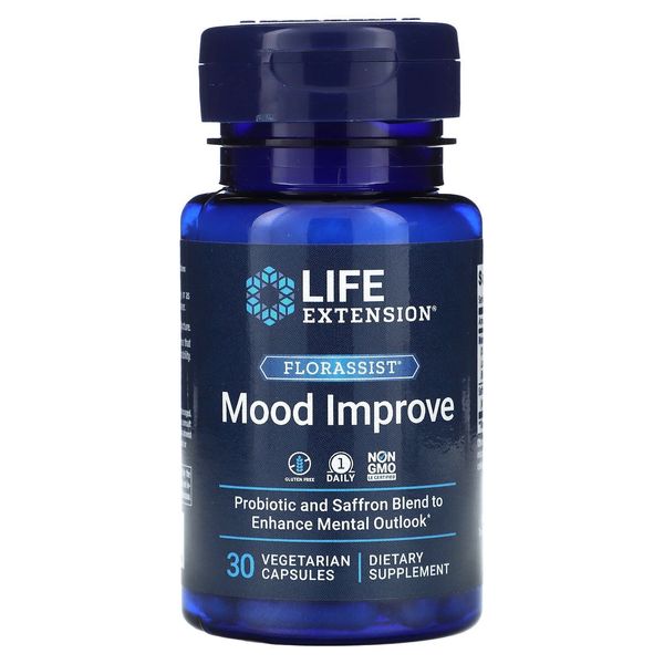 FLORASSIST Mood Improve,  30 Vegetarian Capsules