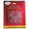 24 rope light hooks with screws C24