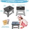 Kids Step Stool Sink for Toddlers – Foldable Safety Lock to Stable（Grey）