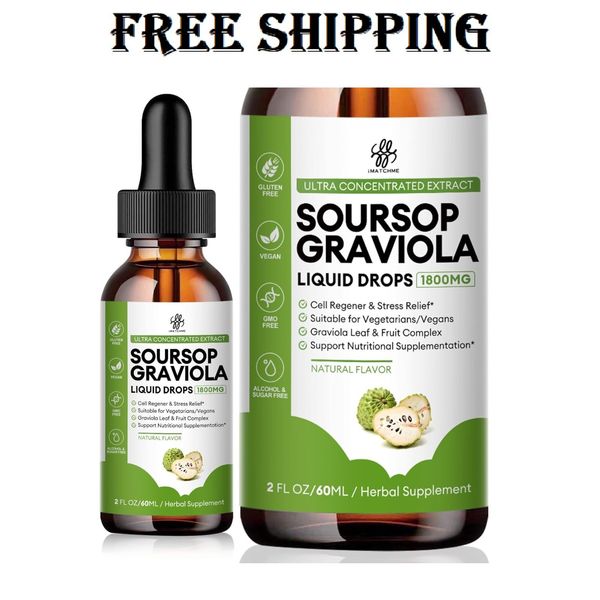 iMATCHME Soursop Graviola Liquid Drop for Cell Support & Regeneration Immune ...