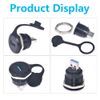 PENGLIN 2-PACK USB Male to Female Panel Mount Adapter, USB Socket to Plug Extension Bulkhead Adapter