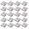 sourcing map Micro SD (TF) Card Socket Holder SMT Surface Mounted Devices Push Type 9 Pin 20pcs