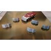 Front Corrugated Rams,  For 1/64 scale cars. six items.