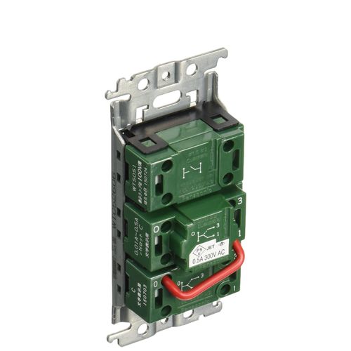 Panasonic Cosmo Series Wide 21 WTC52606W Embedded Bathroom Ventilation Fan Switch Set, Firefly Switch B, "On" and "Off" Display Switch 0.5A, Strong and Weak Switch, White