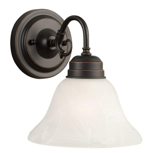 Design House 514497 Millbridge 1 Light Wall Light, Oil Rubbed Bronze