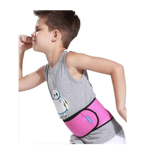 WENDYWU Kids Adjustable Waist Belt Brace Support Ballet Dance Protector Abdominal Band for Back (Rose)