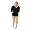 Charles River Apparel Classic Windbreaker Pullover Hooded Jacket, Black, 4XL