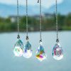 Set of 4 Crystal AB Coating Ceiling Fan Pull Chain Extender Prisms Drop Gifts
