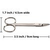 Cuticle Nail Scissors Curved Blade Professional Stainless Steel Beauty Scissors, for Manicure Pedicure, Eyebrows, Nose, Beard, Hair Trimming Beauty Grooming Thick Toenails Women Men