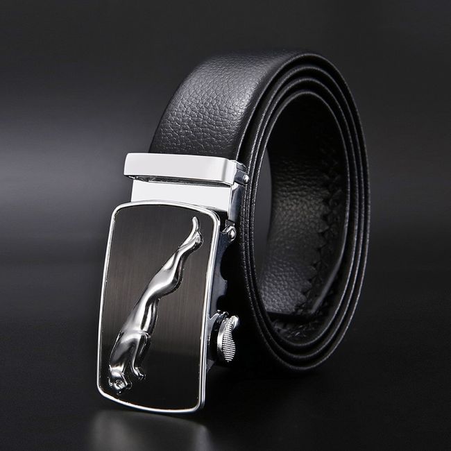 Mens Leather Belt Metal Automatic Buckle Brand High Quality Luxury