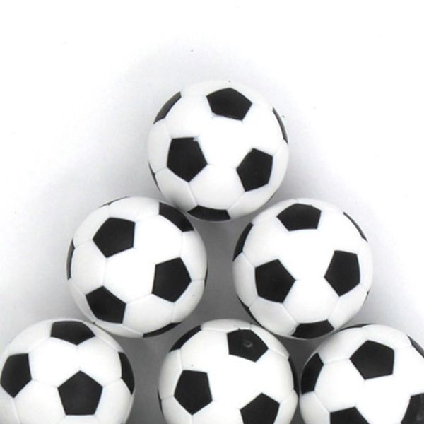 Alasum 6pcs Mini Foosball Balls - Black and White Table Soccer Replacement Footballs for Foosball Tables and Desktop Football Games