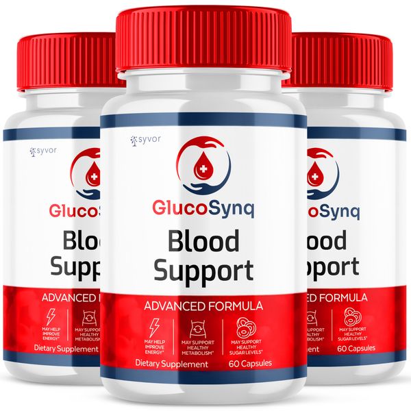 Glucocync Blood Support Advanced Formula Supplement Natural Ingredients 180 Caps