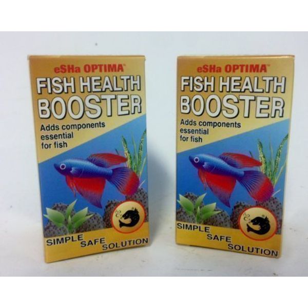 ESHA Fish Tank Treatment Optima Boosts Fish Health * Helps Sick Fish * 20 Ml *PACK OF TWO*