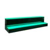 31" LED Lighted Liquor Bottle Display Shelf 2-step Back Bar Bottle Display Stand