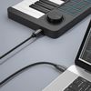dynattenik TrackSync200 | 2.0m USB-C to B MIDI Cable for Updating A-B Cables, USB MIDI Controllers, Sequencers, DAWs | Compatible with PC, Mac, Linux, Chrome OS