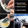 Premium Garlic Press Stainless Steel Crusher Squeezer Masher Kitchen Tool