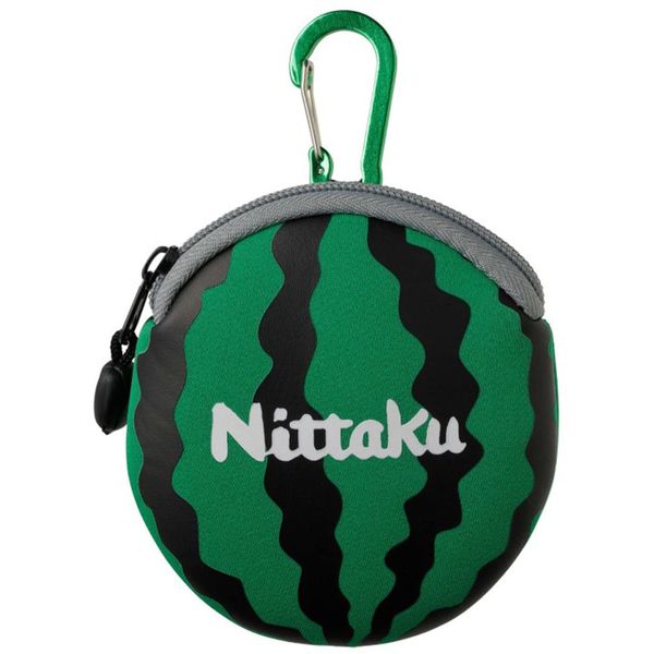 Nittaku NL9261 Table Tennis Ball Case, For 3 Balls, Watermelon