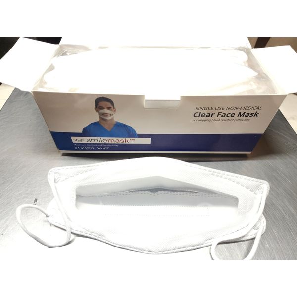 White Transparent Face Mask/Non-Medic