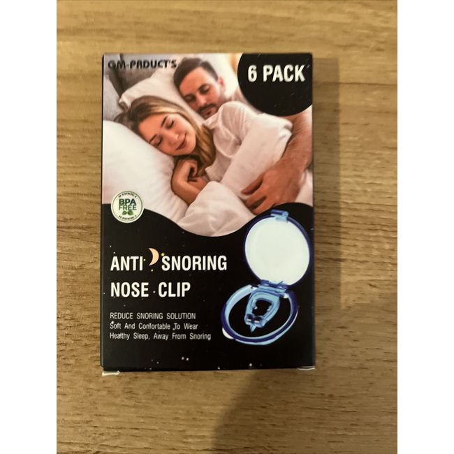 6 Pack  Anti Snoring Nose Clips The Snore Stopper NEW