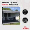 ALEKO Fabric Replacement for 20x10 ft Retractable Awning Grey Color
